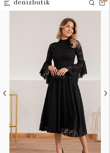 Dantelli elbise  - Görsel 2
