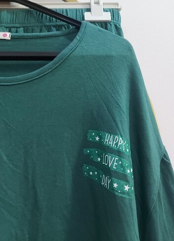 xl Beden yeşil Renk Şortlu pijama takımı