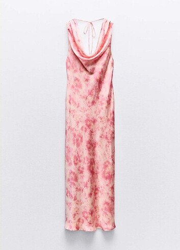 Zara saten elbise