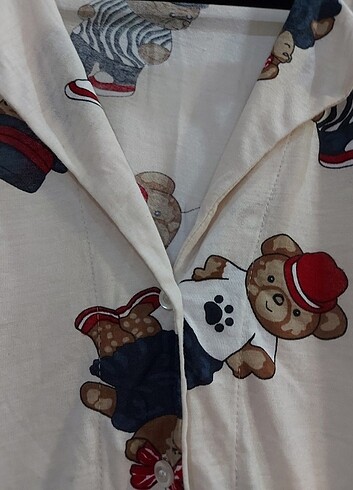 xl Beden Tedyy ayıcıklı pijama takımı