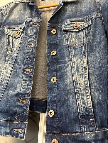 s Beden Mavi jeans Kot ceket