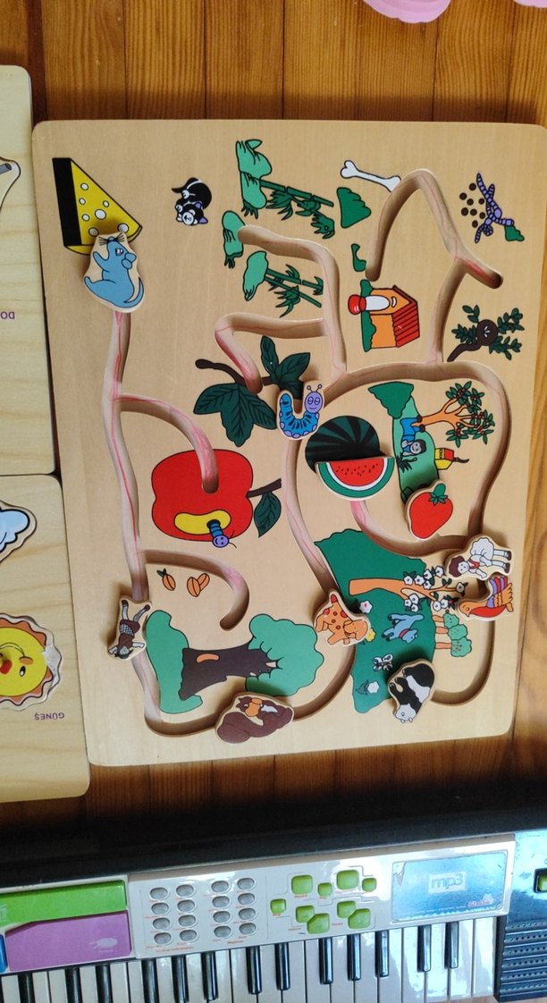 Renkli Ahşap Çocuk Bulmacası Seti - Görsel 4