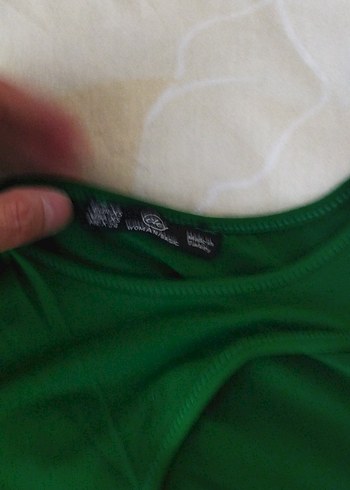 Yeşil Uzun Kollu Crop Top - Görsel 5