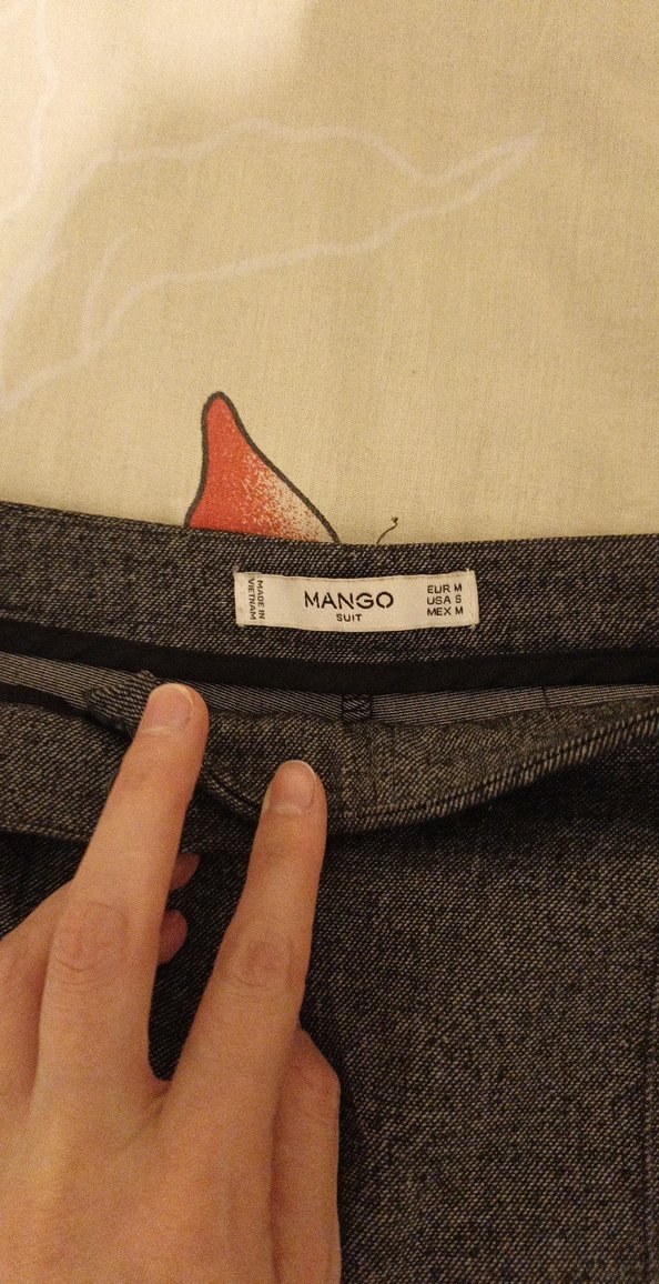 Gri Kadın Kumaş Pantolon, Fermuarlı, Ofis Şıklığı - Görsel 3