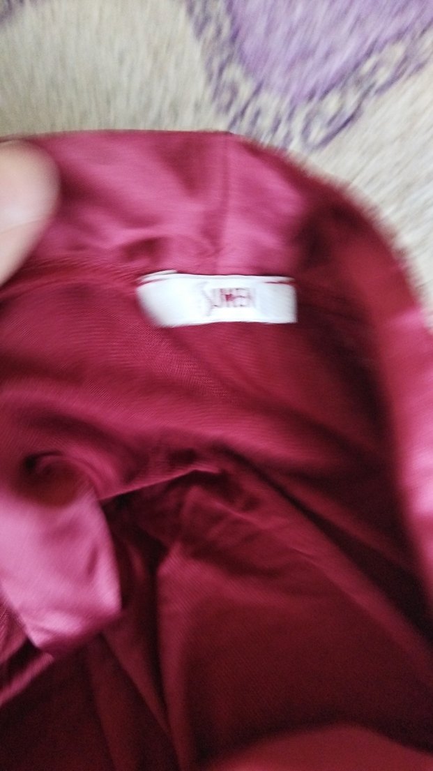 Bordo Uzun Kollu Bohem Kadın Gecelik sabahlık - Görsel 5