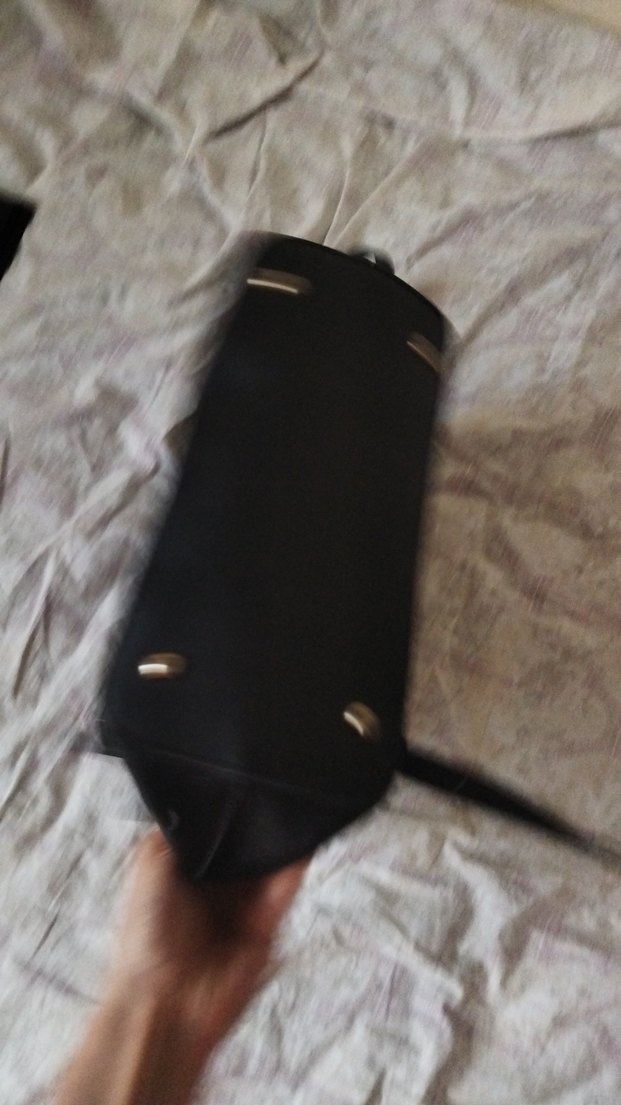 Siyah Deri Tokalı Kadın Çanta - Görsel 3