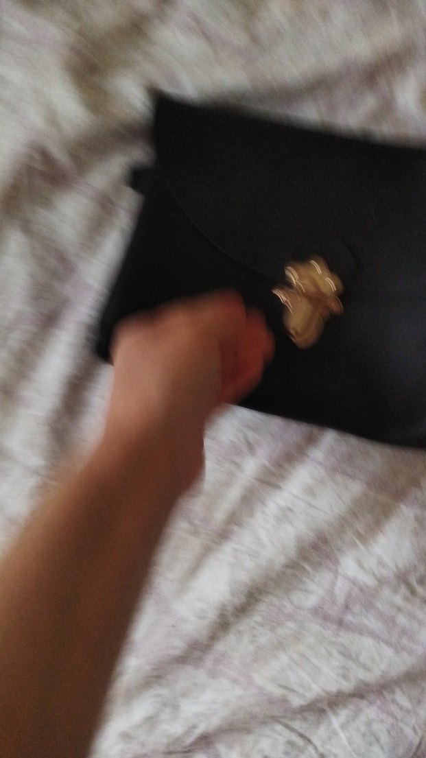 Kemer Tokalı Siyah Deri Kadın Çantası - Görsel 3