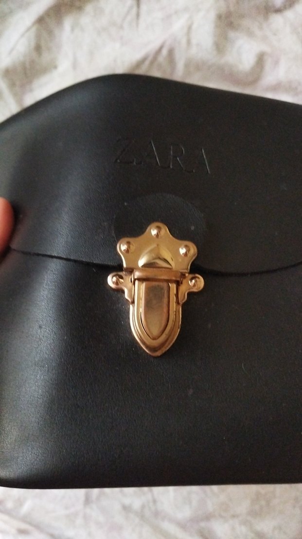 Kemer Tokalı Siyah Deri Kadın Çantası - Görsel 4