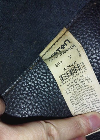 Siyah Deri Kadın Omuz Çantası - Görsel 9