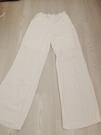 Beyaz Salaş Pantolon