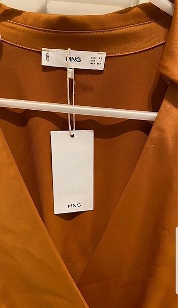 xs Beden turuncu Renk Mango elbise