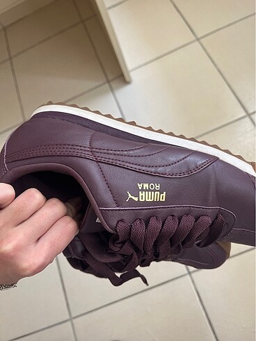 38,5 Beden bordo Renk Puma Roma Basic Ayakkabı