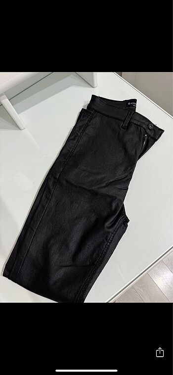 s Beden siyah Renk stradivarius yüksek bel mumlu pantolon