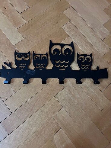 Baykuşlu metal 6 'Lı askılık