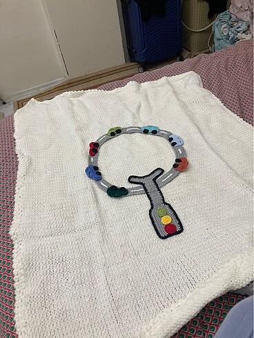 Emzirme önlüğü ve örme battaniye - Görsel 2