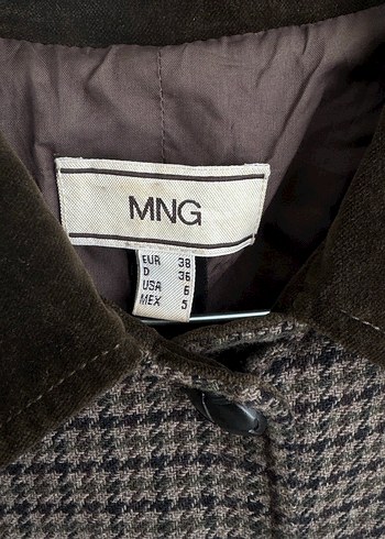 Mango Düğmeli Kahverengi Kadın Blazer Ceket