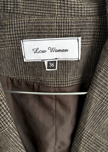 36 Beden kahverengi Renk Düğmeli kahverengi Kadın Blazer