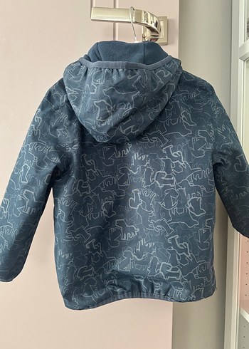 Reflektör Detaylı Gri Erkek Çocuk Termal Yağmurluk - Görsel 3