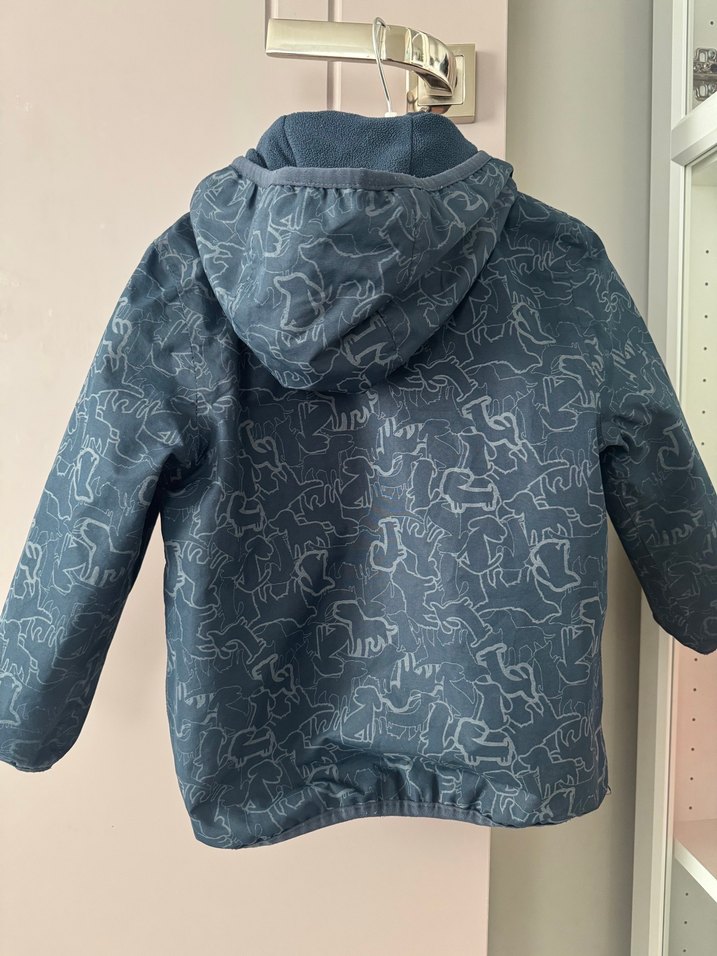 Reflektör Detaylı Gri Erkek Çocuk Termal Yağmurluk - Görsel 3