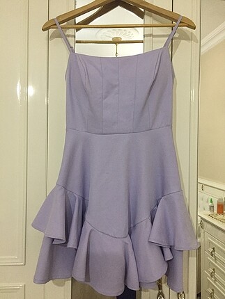 Zara Mooi butik lila elbise