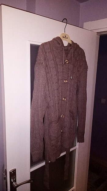 kapşonlu triko - Görsel 3