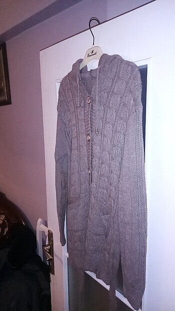 kapşonlu triko - Görsel 4