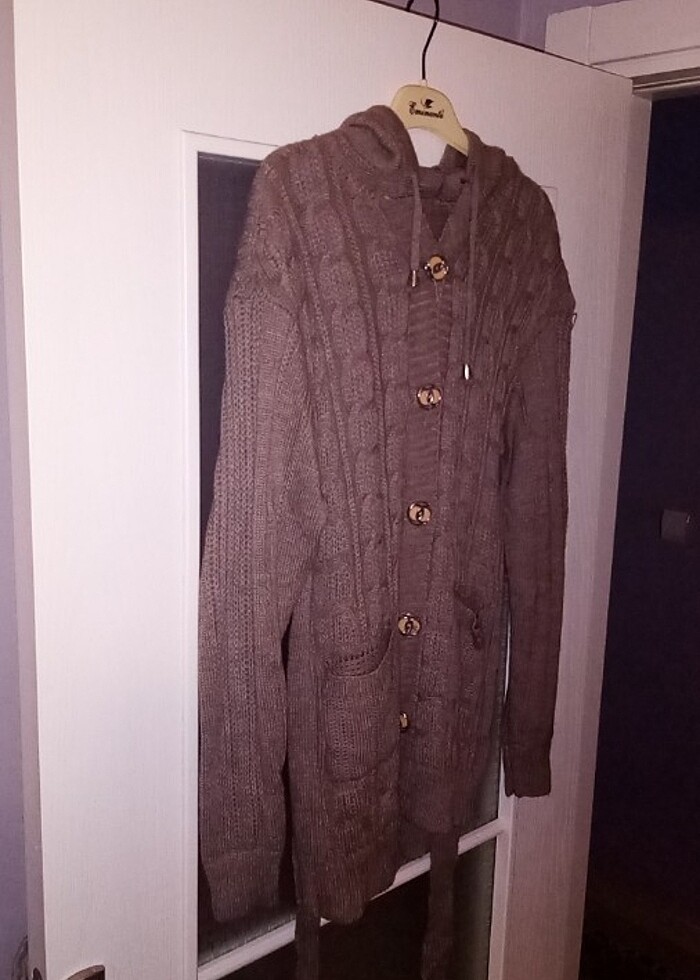 kapşonlu triko - Görsel 3