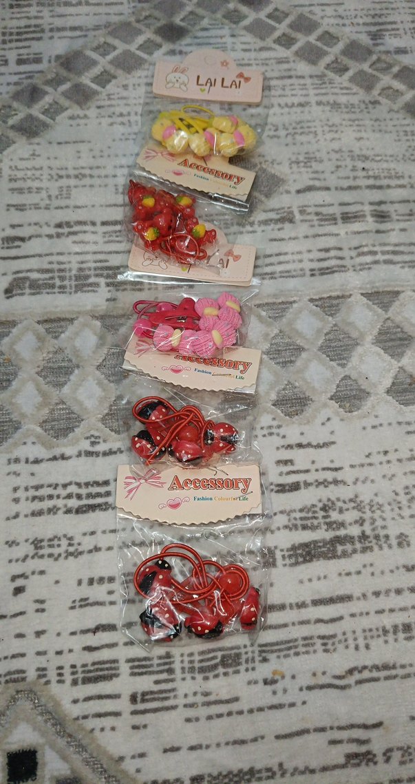 Renkli Elastik Çocuk Saç Tokaları - Görsel 2