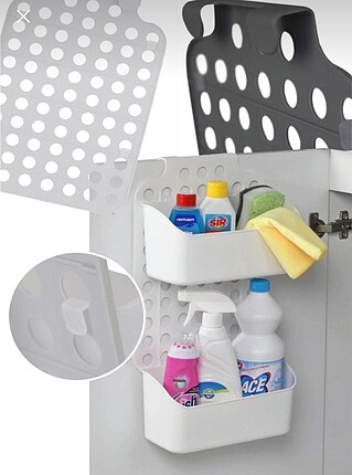 Dolap içi ayarlanabilir askılı organizer çift katlı