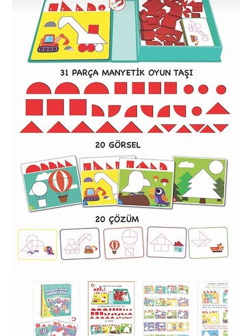 Diğer Manyetik Puzzle Süper Zeka - 31 Parça