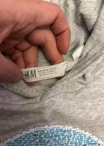 H&M Gri Kapüşonlu Erkek Çocuk Sweatshirt - Görsel 3