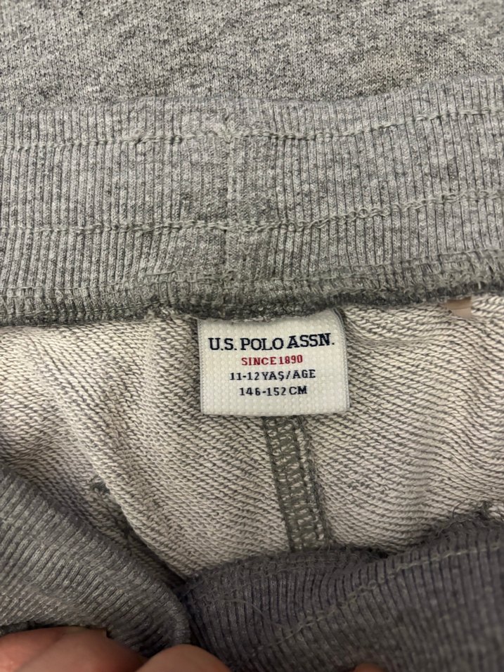 USPA Gri Kapüşonlu Sweatshirt ve Eşofman - Görsel 5