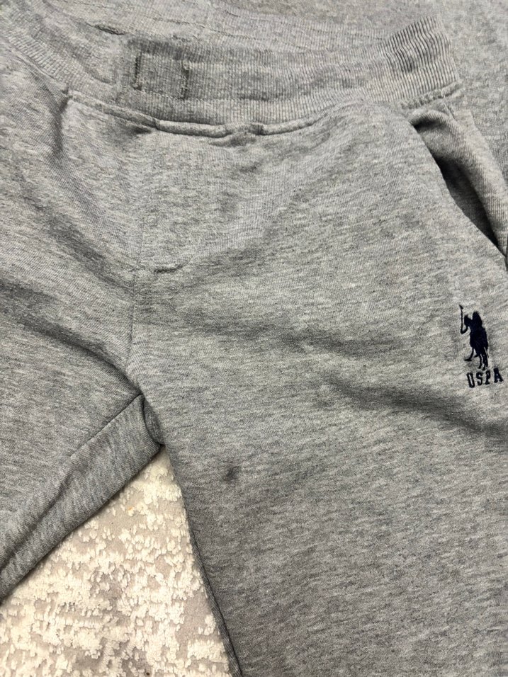 USPA Gri Kapüşonlu Sweatshirt ve Eşofman - Görsel 4