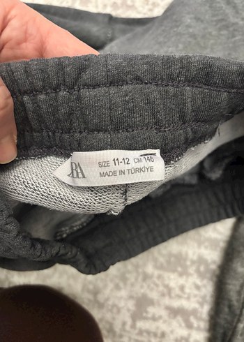 Zara erkek çocuk Gri Bol Kesim Denim Eşofman Altı - Görsel 5