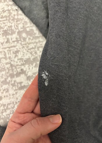 Zara erkek çocuk Gri Bol Kesim Denim Eşofman Altı - Görsel 4