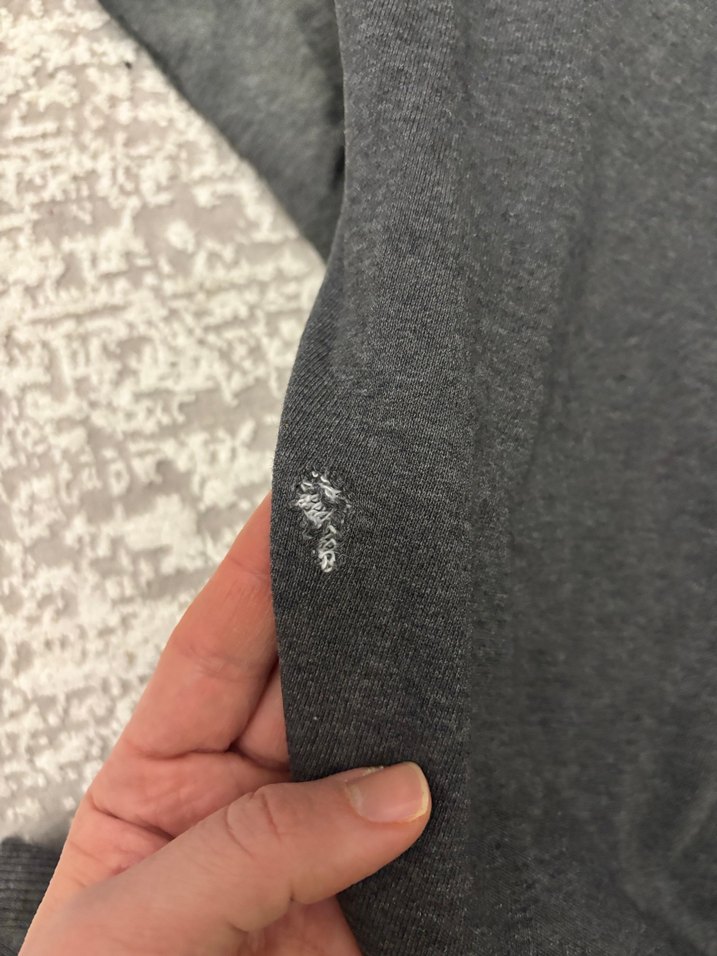 Zara erkek çocuk Gri Bol Kesim Denim Eşofman Altı - Görsel 4