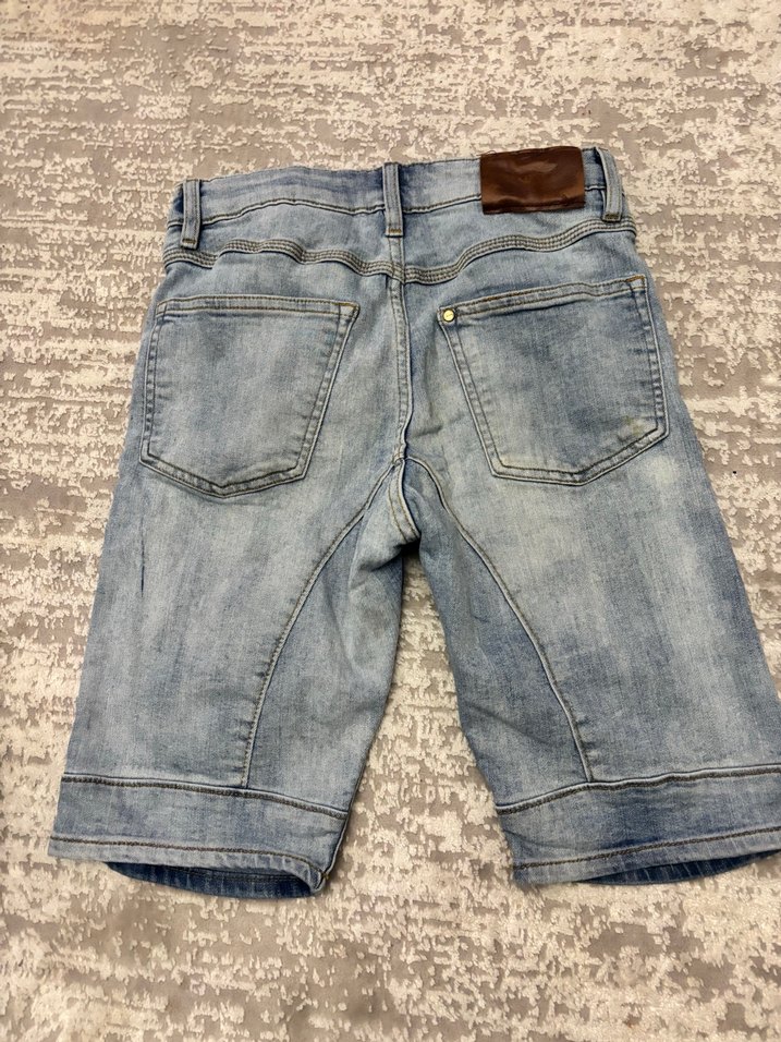 H&M Mavi Denim Bol Kesim Şort - Görsel 2