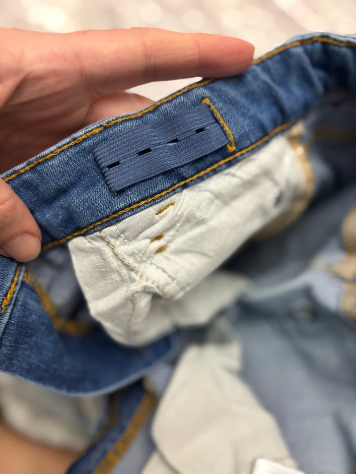 H&M Mavi Denim Bol Kesim Şort - Görsel 3
