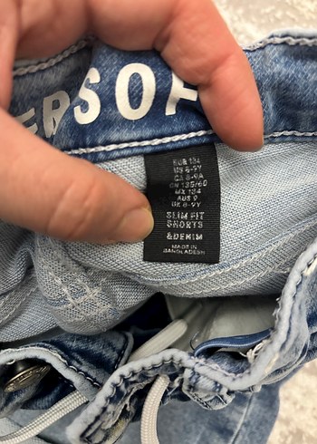 H&M kot şort - Görsel 4