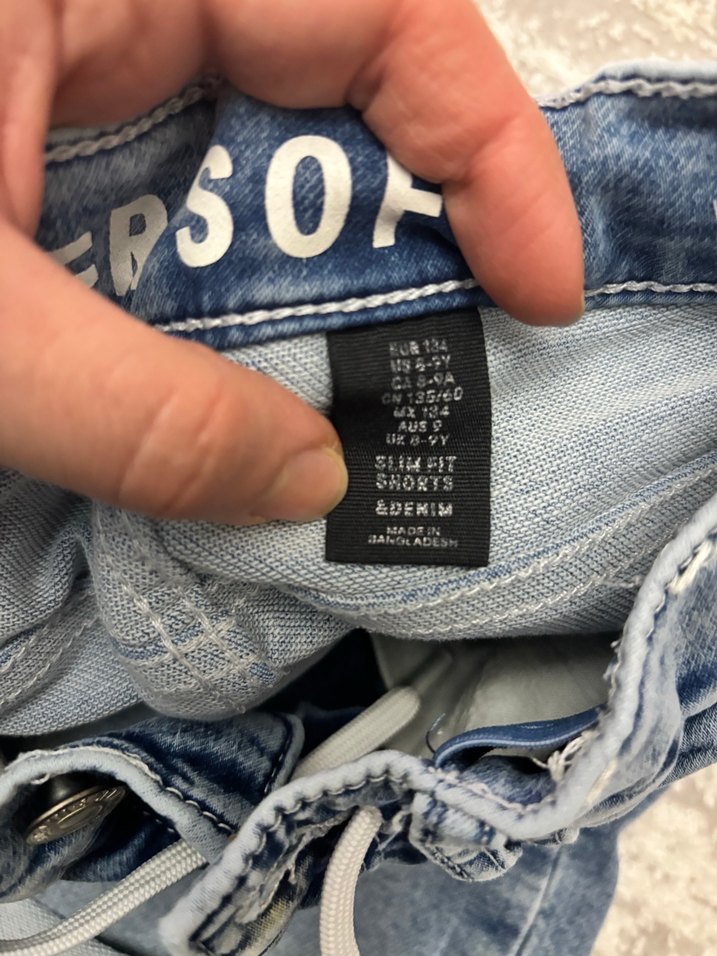 H&M kot şort - Görsel 4