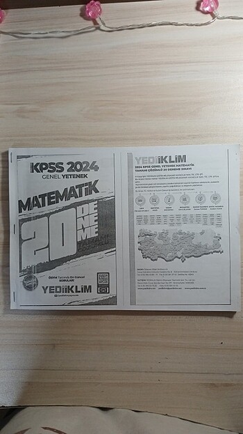 KPSS 2024 YEDİİKLİM MATEMATİK DENEMESİ 