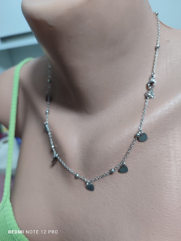 çelik kalp y kolye - Görsel 2