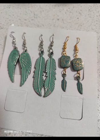 3 adet 100 tlBohem Küpeler - Görsel 9