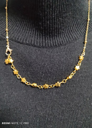 çelik zincirli yıldız y kolye - Görsel 6