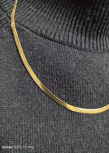 çelik italyan Zincir Kadın Kolye - Görsel 2