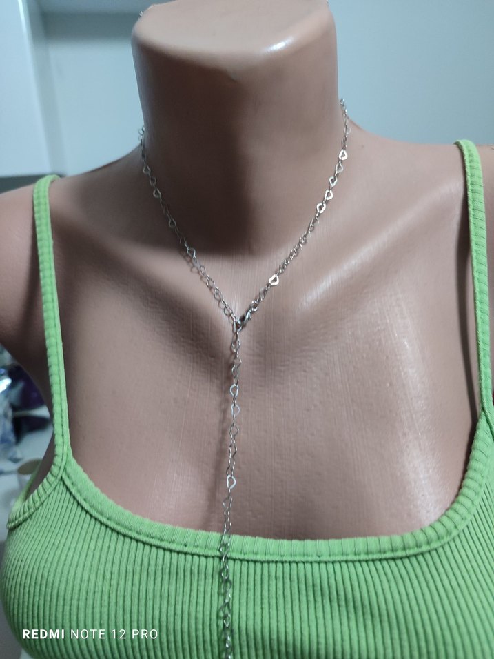 sırt dekolte  kolye ama 4 farklı kolye - Görsel 5