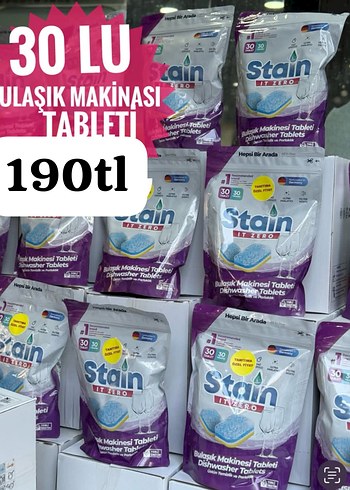 Mor Parlak Bulaşık Makinesi Tableti 30'lu