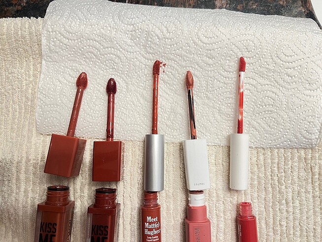  Beden pembe Renk Çeşitli markalarda ruj lipstick