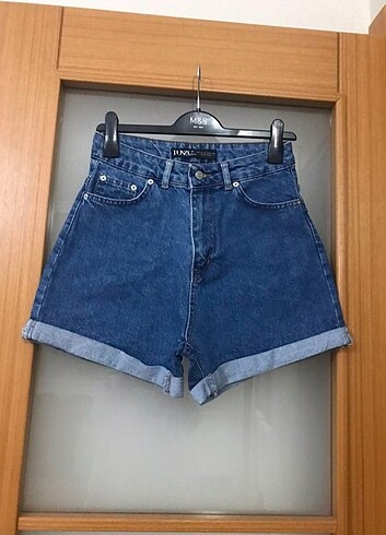 zara şort kot şort yüksek bel