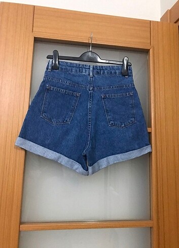 Zara zara şort kot şort yüksek bel